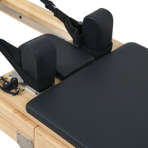 Ava Reform reformer folded in half — portable Pilates equipment for small spaces