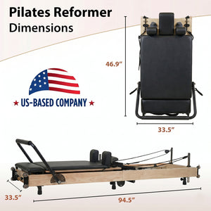 Best at home pilates reformer — foldable solid wood frame for home use