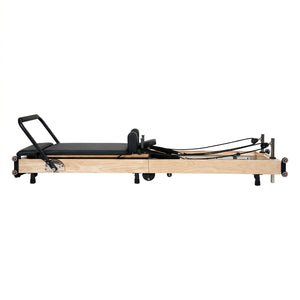 Padded carriage surface — Ava Reform portable Pilates reformer comfort detail
