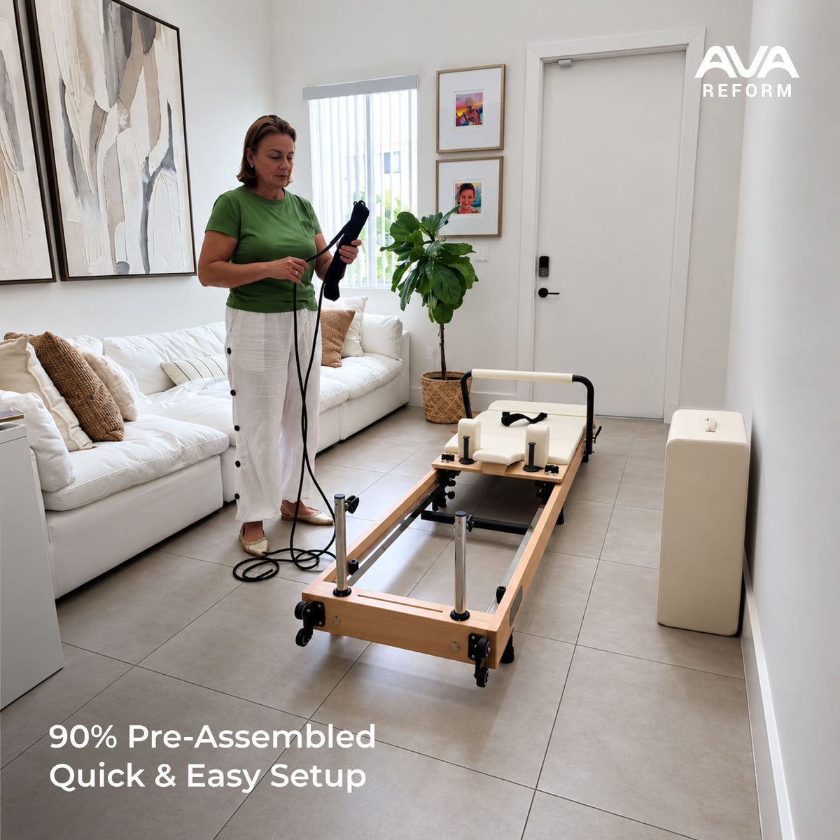 The Ava Reformer – Studio Quality Pilates Reformer For Home Use That Folds Away in Seconds