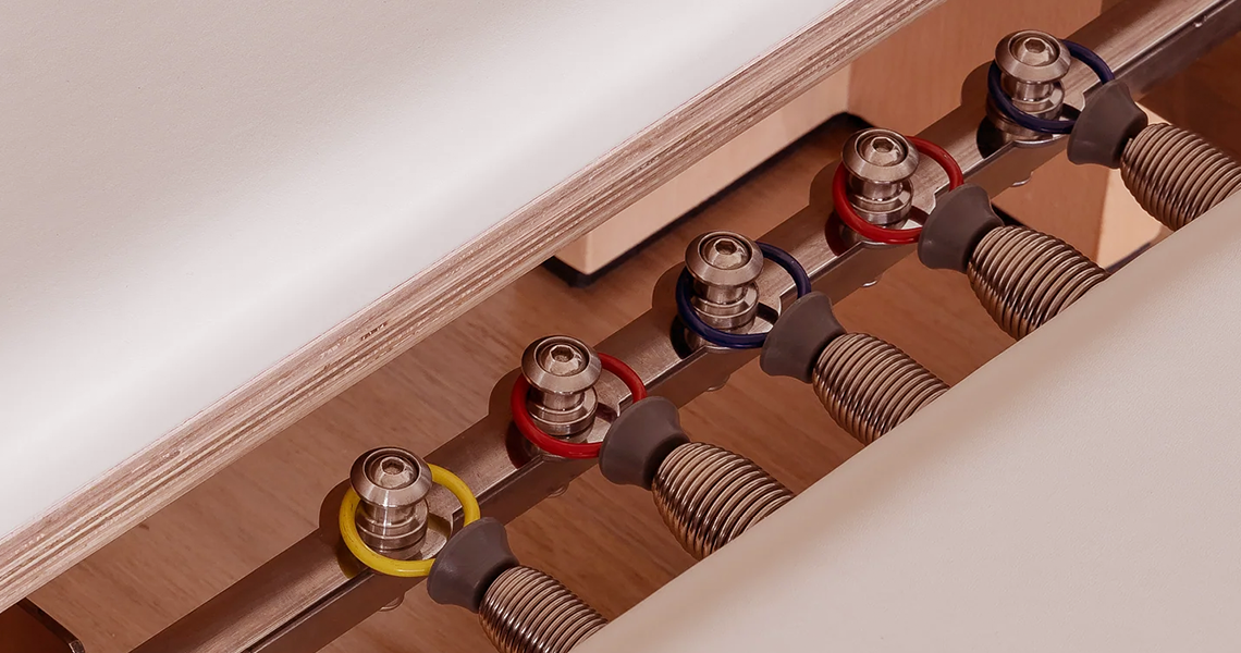 Compact Pilates reformer for apartment use — Ava Reform portable reformer